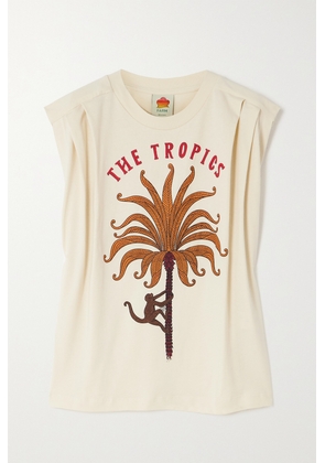 Farm Rio - + Net Sustain The Tropics Printed Organic Cotton-jersey T-shirt - White - xx small,x small,small,medium,large,x large