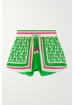 Farm Rio - Pineapple Printed Voile Shorts - Green - xx small,x small,small,medium,large,x large