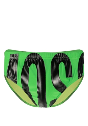 Moschino logo-print swim trunks - Green
