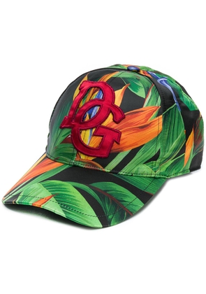 Dolce & Gabbana palm print baseball cap - Green