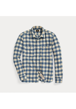 Plaid Cotton-Linen Shirt