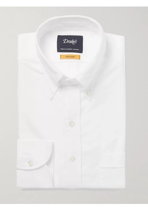 Drake's - White Button-Down Collar Cotton Oxford Shirt - Men - White - UK/US 15