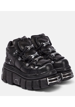 Vetements x New Rock leather platform sneakers