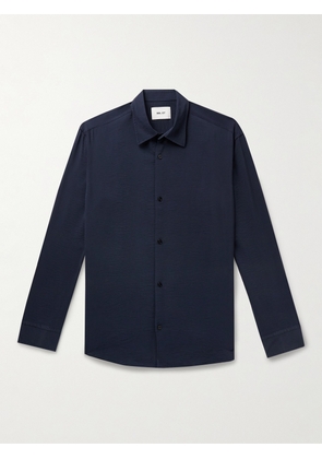 NN07 - Freddy 5971 Crinkled Modal-Blend Shirt - Men - Blue - S