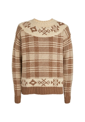 Polo Ralph Lauren Wool-Blend Check Sweater