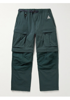 Nike - ACG Smith Summit Straight-Leg Covertible Nylon-Blend and CORDURA® Cargo Trousers - Men - Green - S