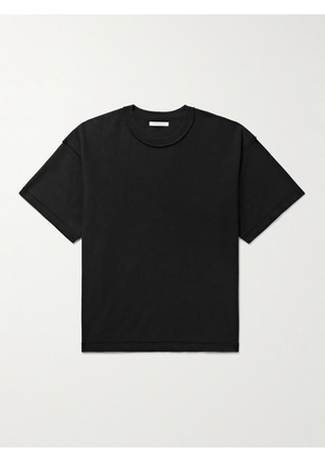 John Elliott - Reversed Cropped Cotton-Jersey T-Shirt - Men - Black - XS
