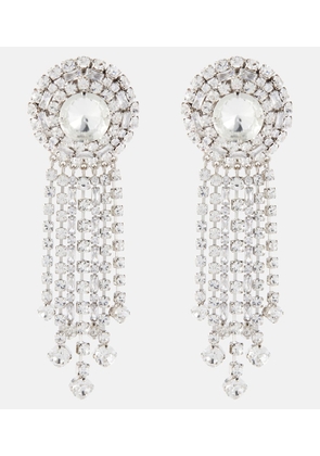 Alessandra Rich Crystal-embellished clip-on earrings