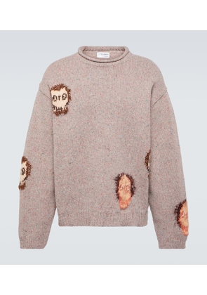 Acne Studios Wool-blend jacquard sweater