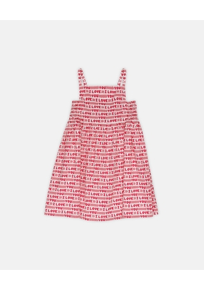 Stella McCartney - 'I Love You' Heart Print Dress, Woman, Red, Size: 2
