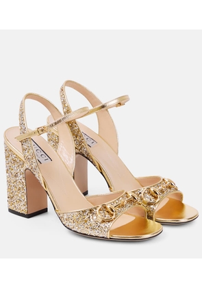 Gucci Lady Horsebit embellished sandals