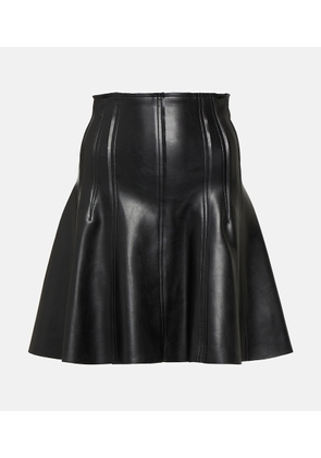 Norma Kamali Grace faux leather miniskirt