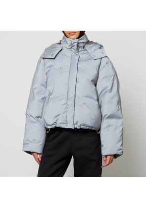 Rotate Sunday Quilted Shell Puffer Jacket - M