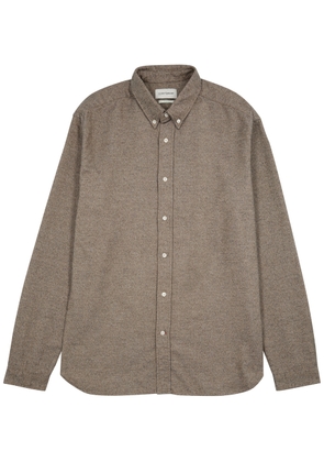 Oliver Spencer Brook Brushed Cotton Shirt - Beige - 16