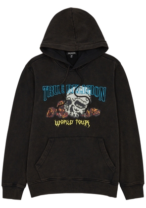 True Religion Printed Hooded Cotton-blend Sweatshirt - Black - S