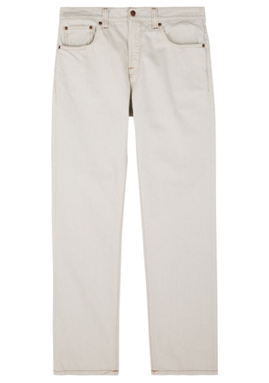 Nudie Jeans Gritty Jackson Straight-leg Jeans - Off White - W28