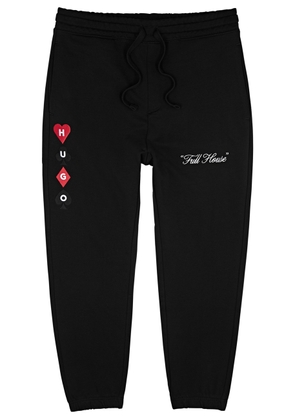 Hugo Logo-embroidered Cotton Sweatpants - Black - XL