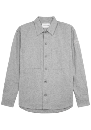 Calvin Klein Flannel Overshirt - Grey - L