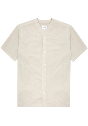 Norse Projects Erwin Typewriter Brushed Cotton Overshirt - Cream - XL