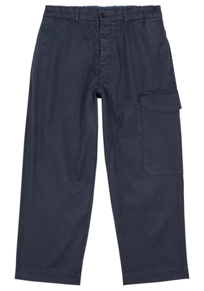 Ymc Military Linen-blend Trousers - Blue - W32