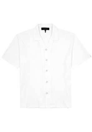 Rag & Bone Avery Seersucker Shirt - White - L