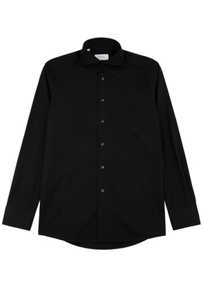 Eton Cotton-poplin Shirt - Black - 15