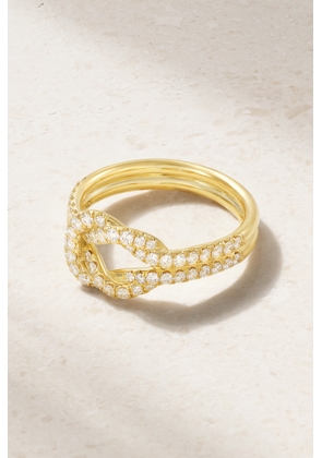 Anita Ko - Knot 18-karat Gold Diamond Ring - 6,7