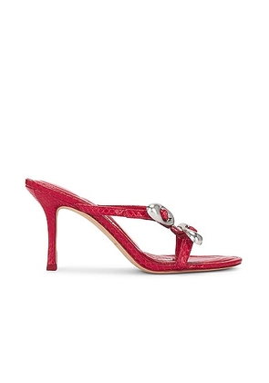 Alexander Wang Dome Strappy Slide Sandal in Bright Red - Red. Size 36 (also in 37, 38, 38.5, 39).