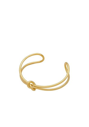Cloverpost Sparrow Bracelet in Metallic Gold.