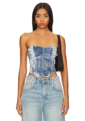 House of Harlow 1960 x REVOLVE Balley Corset in Blue. Size S, XS.
