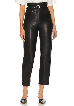 IRO Bratis Leather Pant in Black. Size 34/2, 38/6, 40/8.