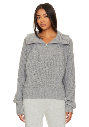 CORDOVA Molina Half Zip Sweater in Grey. Size M, S, XL, XS.