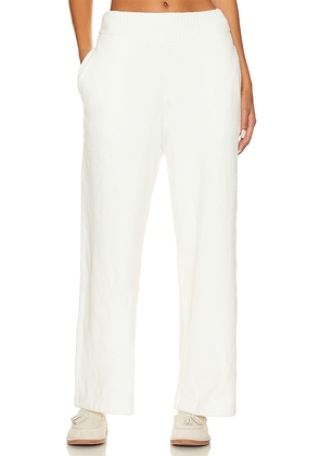 eberjey Boucle Pant in Ivory. Size S.