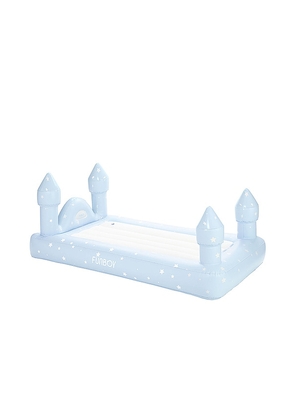 FUNBOY Castle Sleepover Air Mattress in Baby Blue.