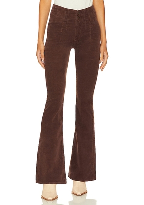 Free People Jayde Cord Flare Pant in Brown. Size 26, 27, 28, 29, 31, 32.