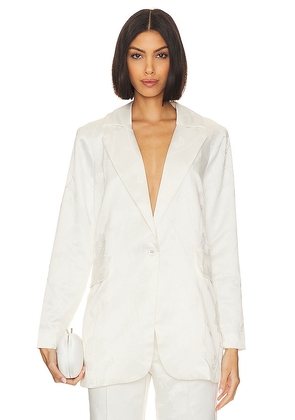 For Love & Lemons Ruth Blazer Jacket in White. Size M, S, XS.
