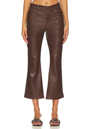 BCBGMAXAZRIA Faux Leather Pant in Chocolate. Size 10, 12, 2, 4, 6, 8.