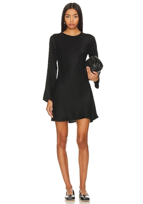 Bella Dahl Bias Mini Dress in Black. Size M, XS.