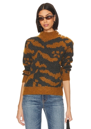 HEARTLOOM Arlo Sweater in Brown,Charcoal. Size M, S, XL, XS.