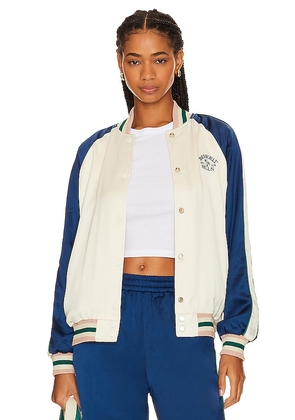 BEVERLY HILLS x REVOLVE Beverly Hills Reversible Track Jacket in Ivory. Size M, S, XS, XXS.