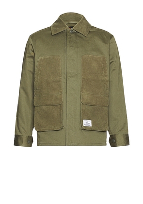 ALPHA INDUSTRIES Panel Jacket in Olive. Size M, S.