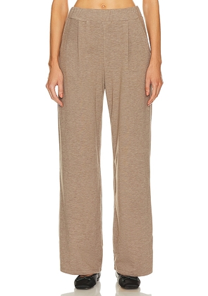 Bobi Wide Leg Pants in Taupe. Size M, S.