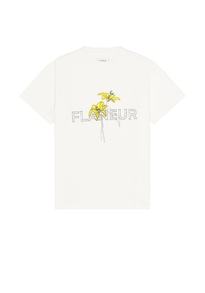 FLANEUR T-shirt La Fleur in White. Size S, XL/1X, XXL/2X.