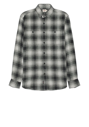 Faherty The Malibu Shirt in Grey. Size M, S, XL/1X.