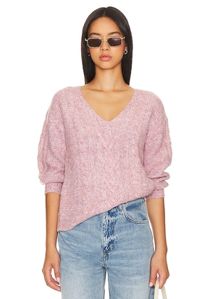 HEARTLOOM Sondra Sweater in Purple. Size M, S, XL.