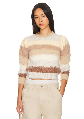 HEARTLOOM Mani Sweater in Brown. Size M, S, XL, XS.