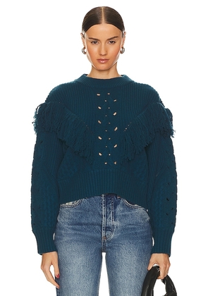 Equipment Amira Sweater in Blue. Size M, S, XL, XS, XXS.