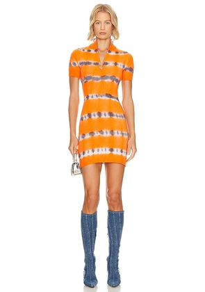 Diesel Zafora Dress in Orange. Size L, S, XL, XS, XXS.