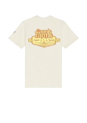 Carrots Top Soil T-shirt in Cream. Size S.