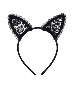 fleur du mal Lace Cat Ears in Black.